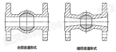 全通徑結構及縮徑結構